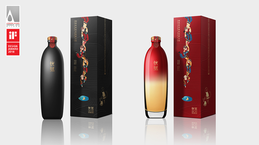 Chinese style，Moment creativity，Zeng Ling，Zeng Ling design workshop，packing design，Wine packaging，If Award，A 'Design Award，