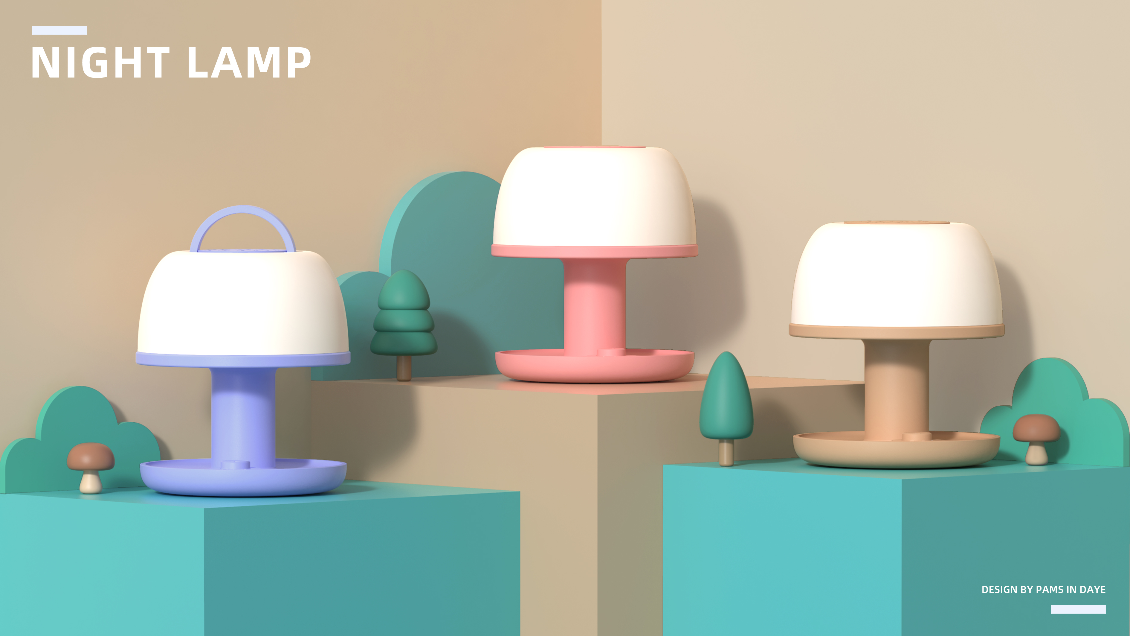 Night light，Mother and baby，lovely，PAMS，