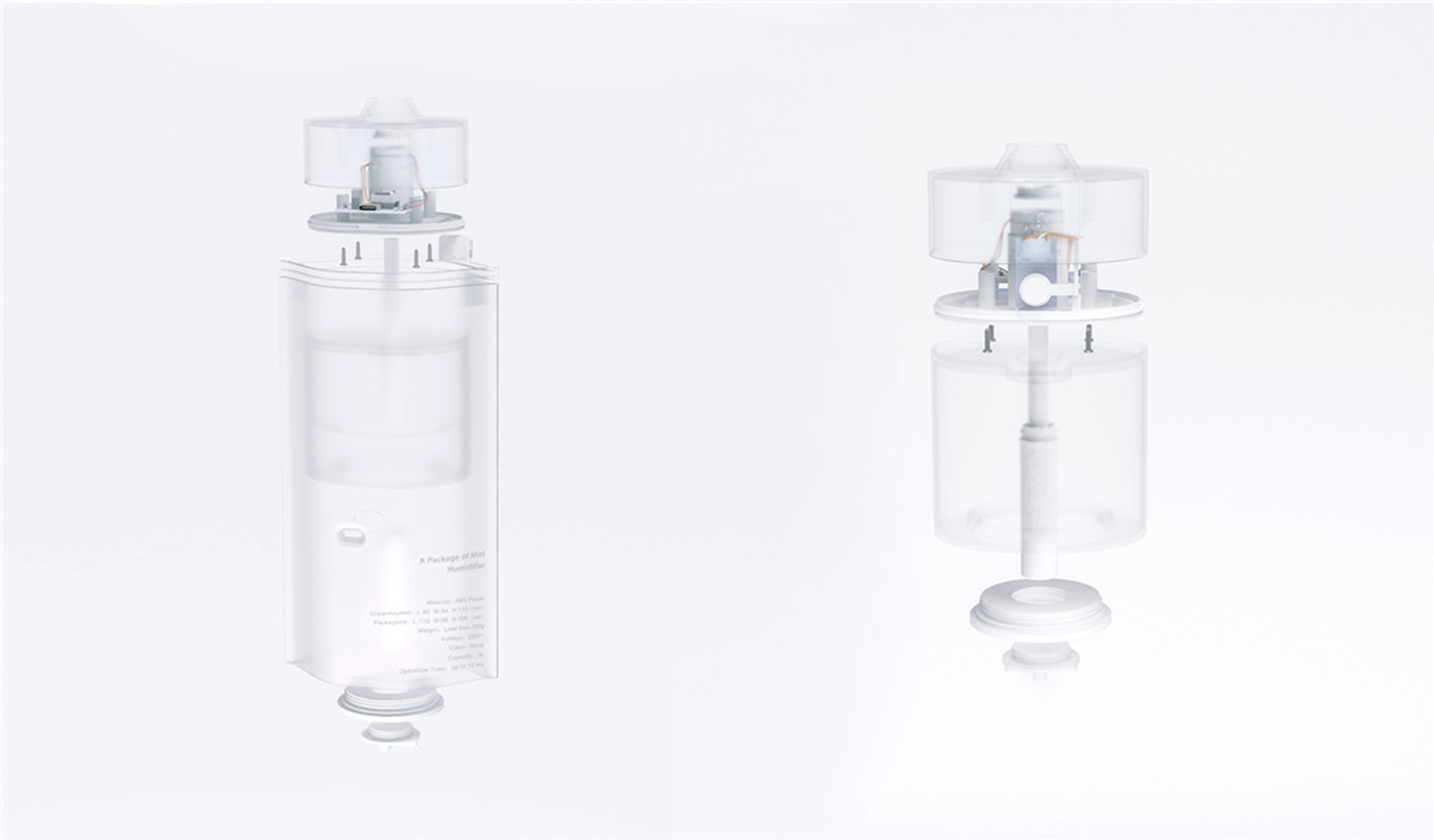 sample reels，Humidifier，industrial design，product design，Keyshot rendering，