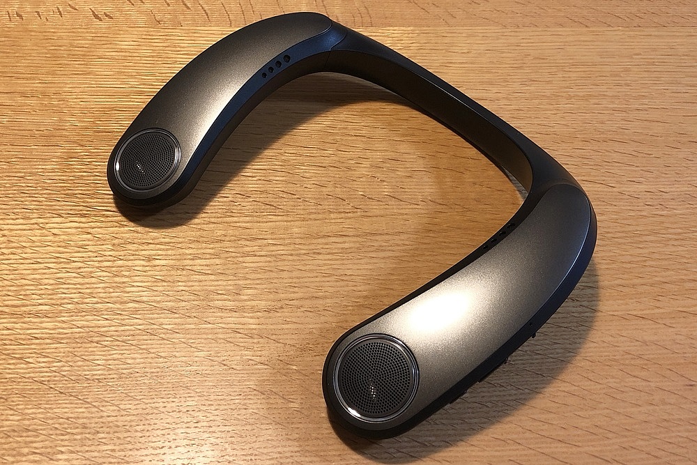 2020 red dot product design award，AN-SX7A，speaker，Vibration，Bluetooth，wear，SHARP，SHARP，