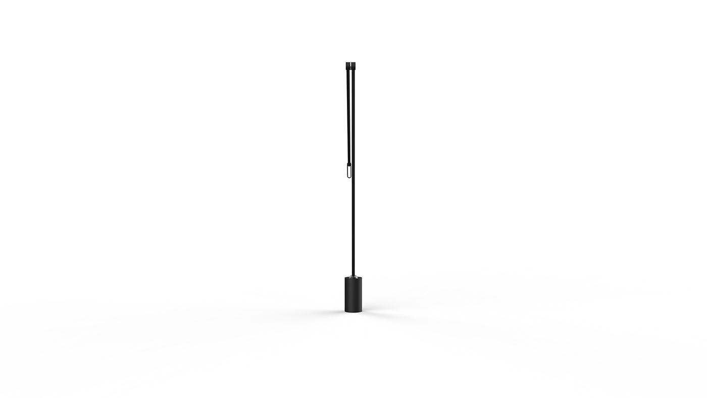 Lain，Table lamp design，black，