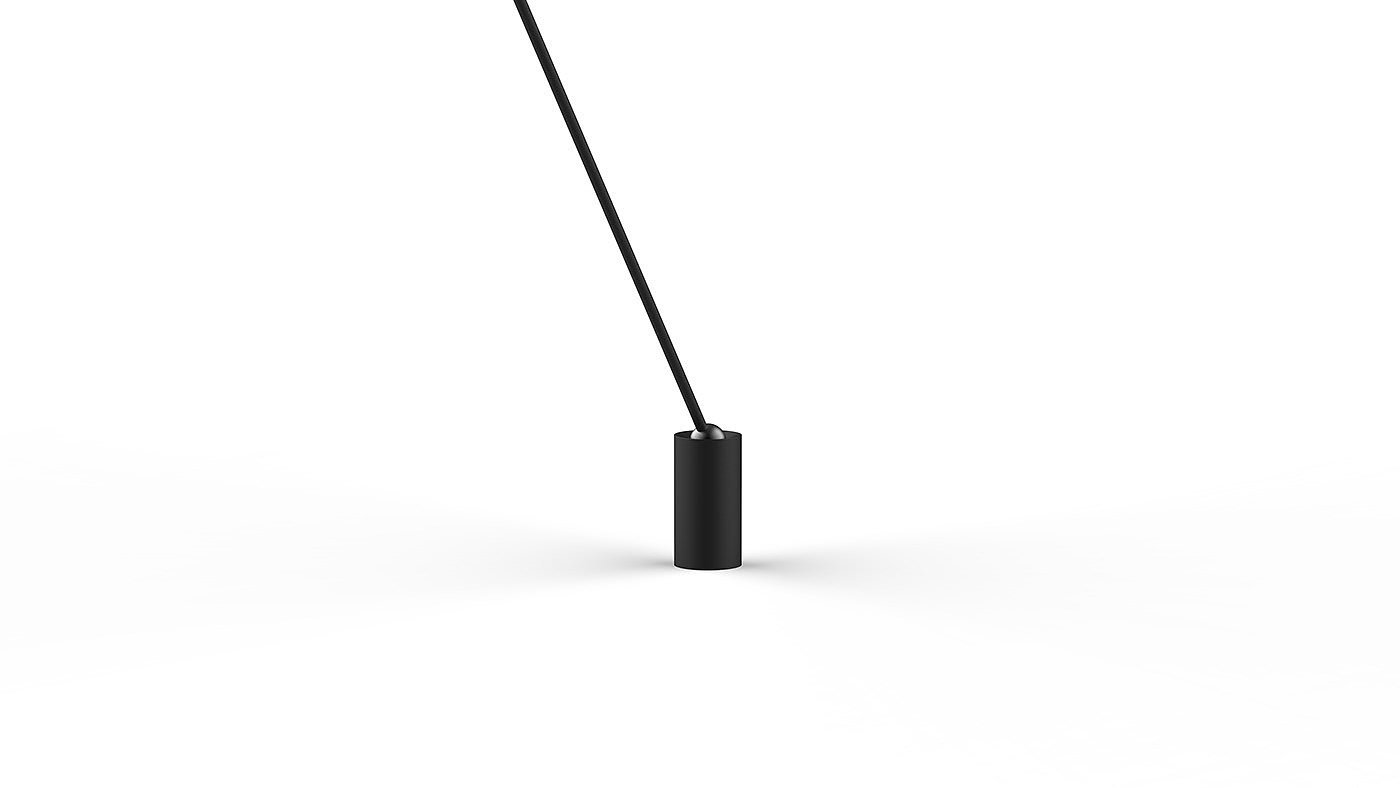 Lain，Table lamp design，black，