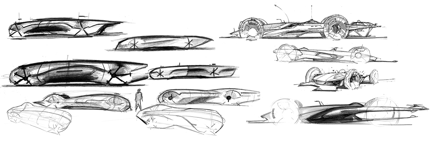 Hand drawn sketch，Visual design，Geometric sense，Automatic design，industrial design，