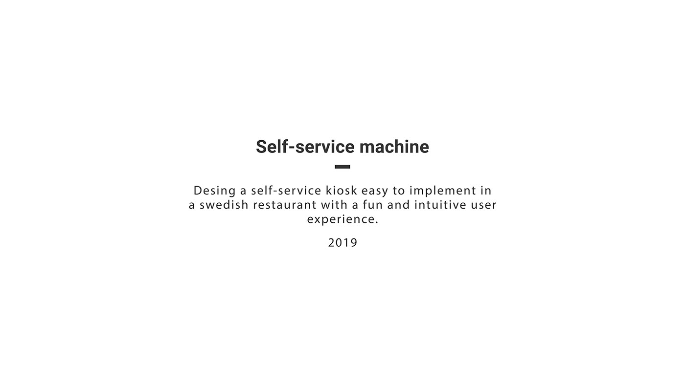 self-help，Service machine，restaurant，User experience，