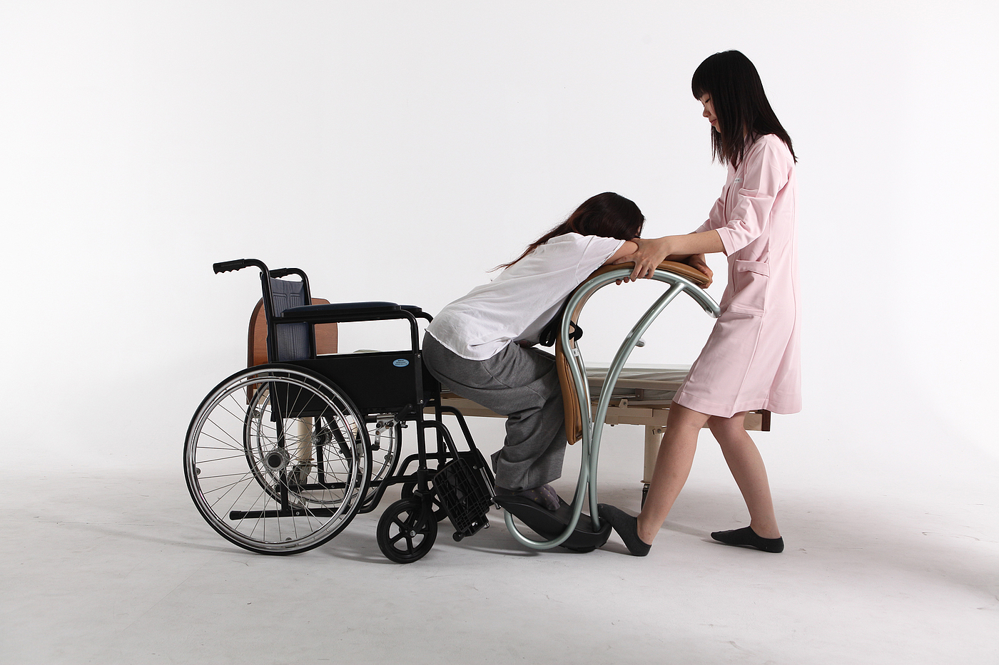 轮椅靠椅，浴室，净水器，概念，医疗，