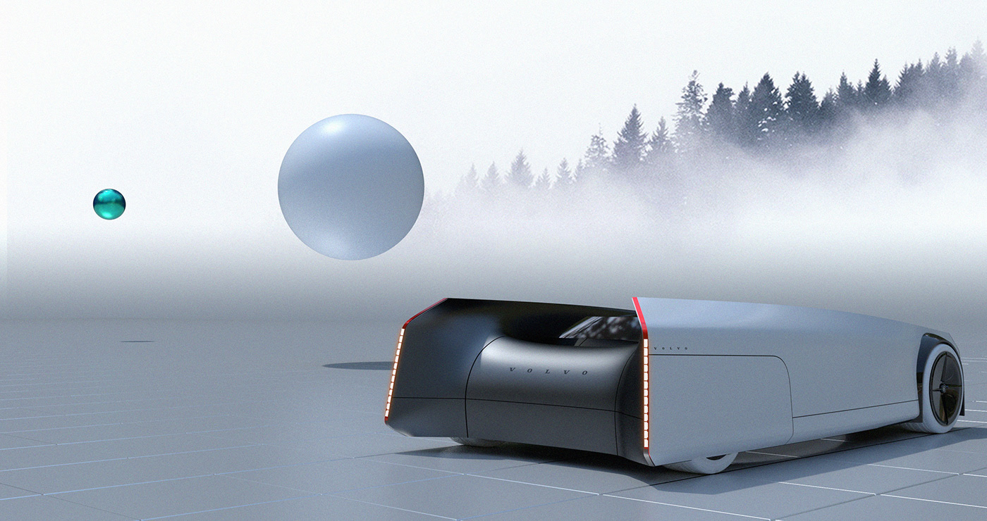 automobile，concept，volvo，Hand drawn，