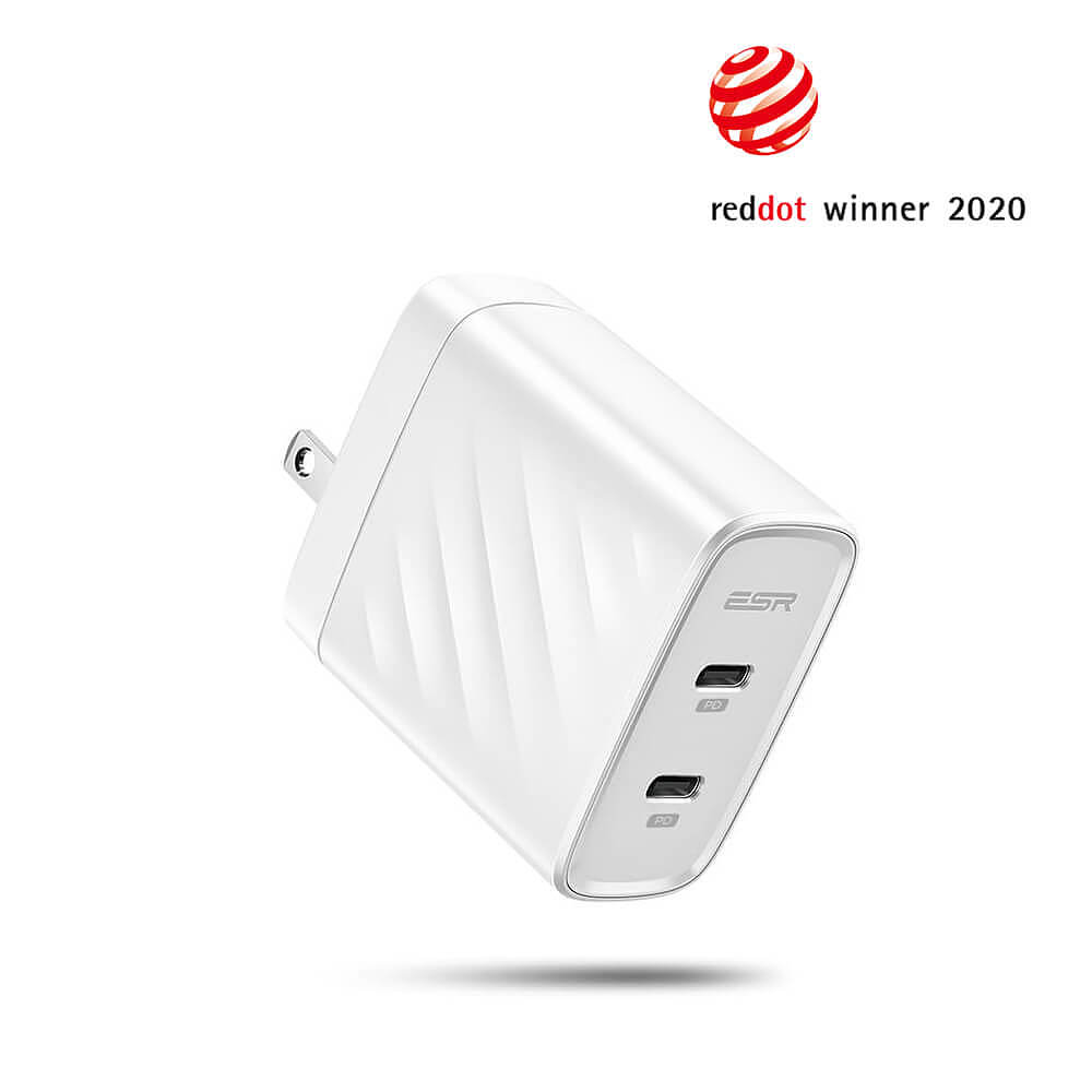 ESR PD Wall Charger，充电器，数码配件，2020红点产品设计大奖，