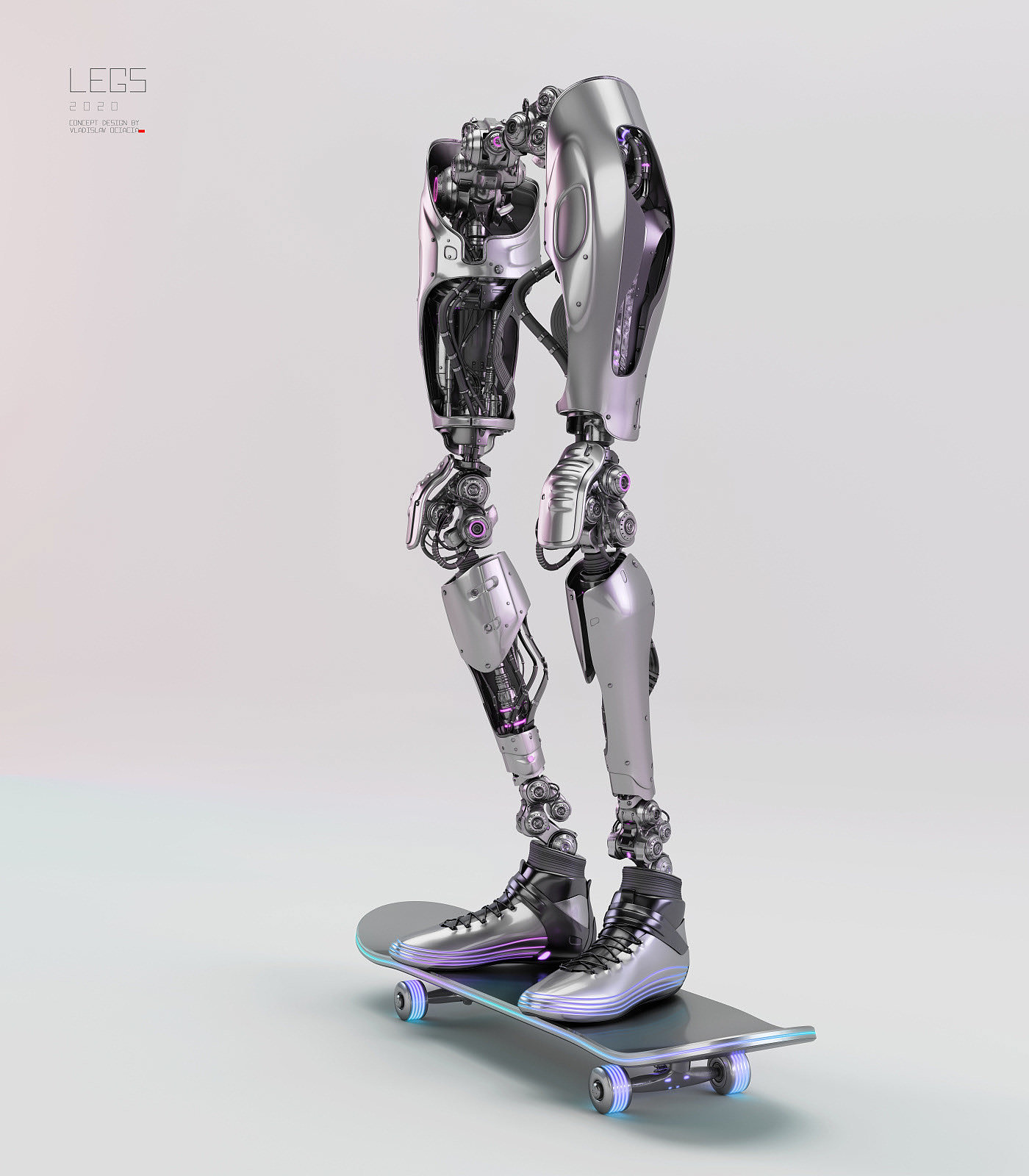 robot，leg，Skate，Cool，