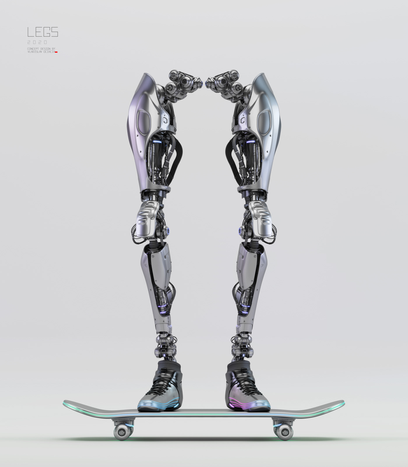 robot，leg，Skate，Cool，