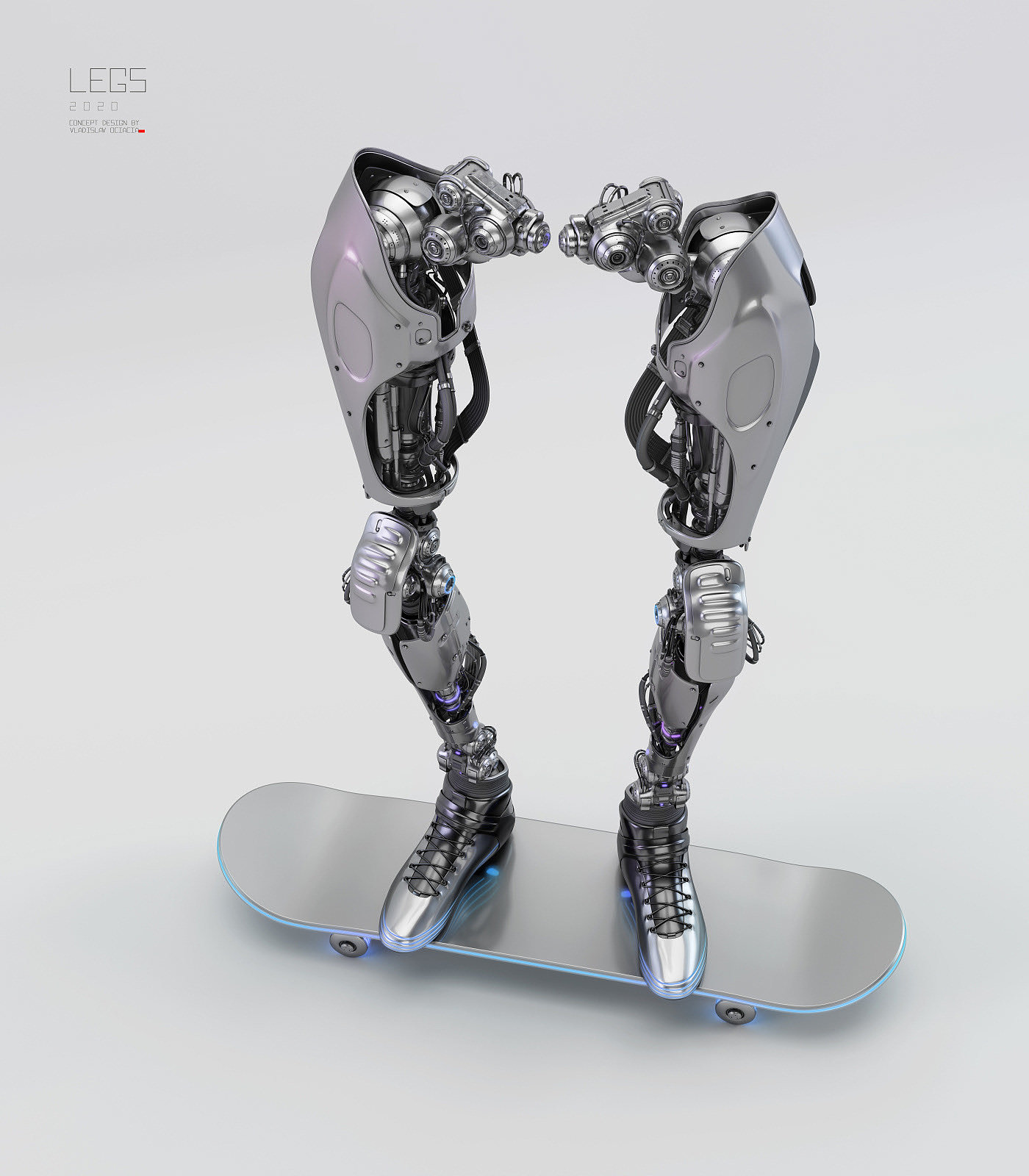 robot，leg，Skate，Cool，