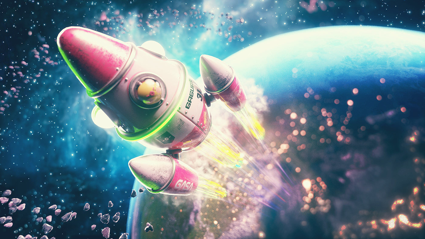 universe，illustration，c4d，lovely，