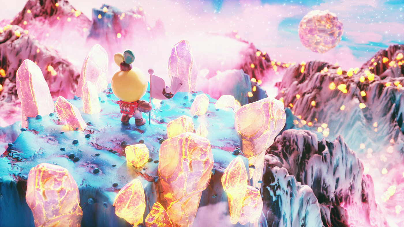 universe，illustration，c4d，lovely，