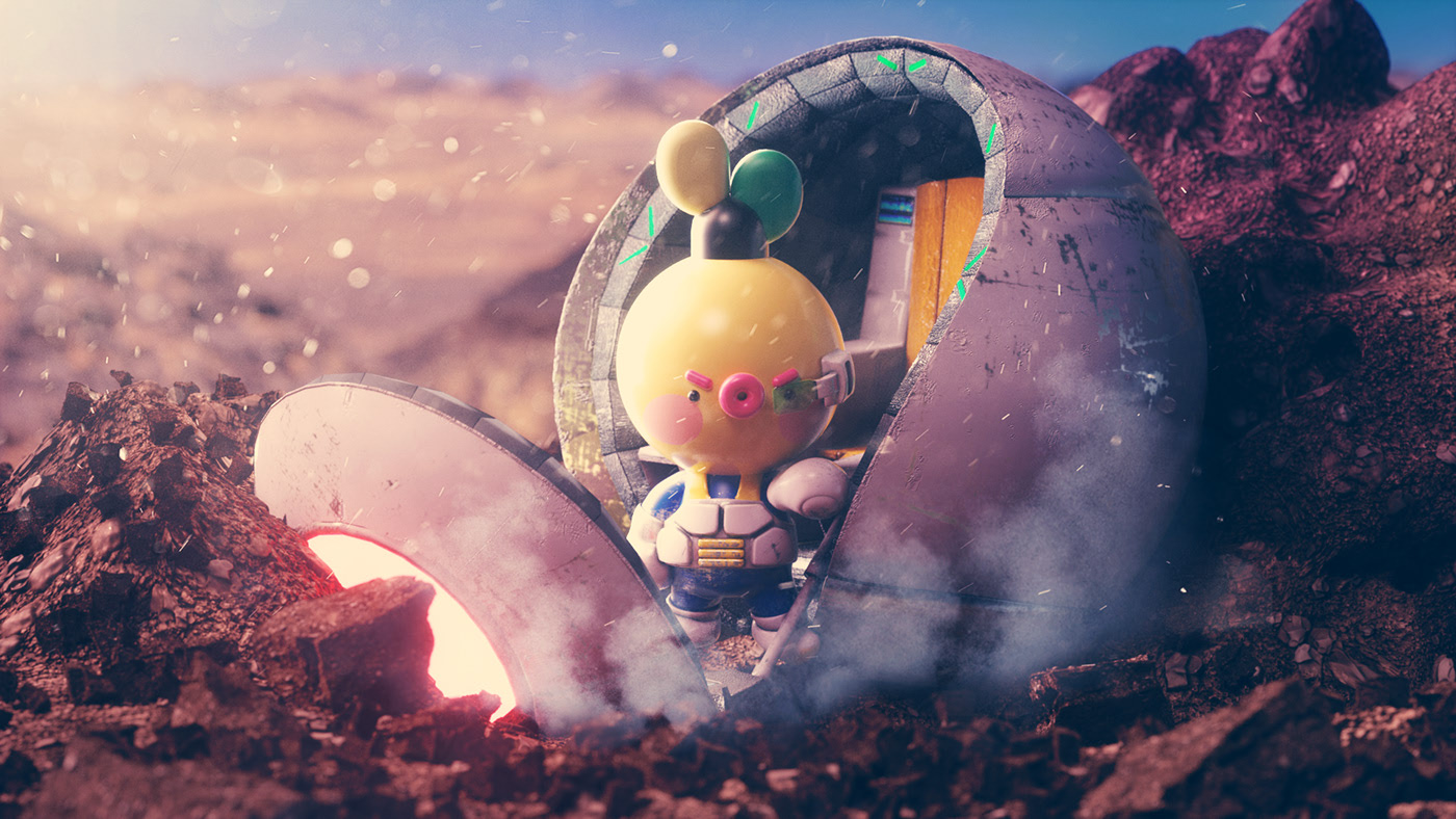 universe，illustration，c4d，lovely，