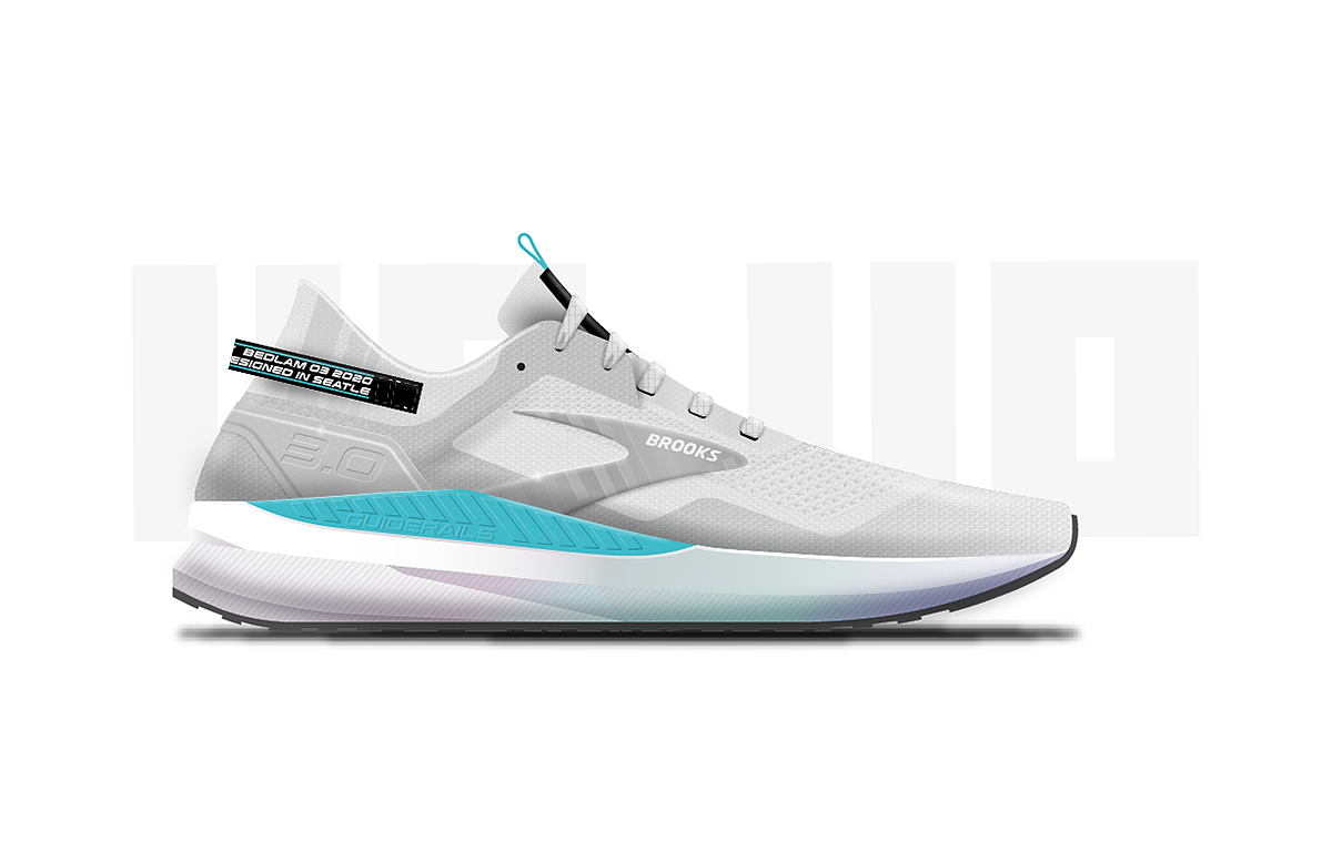 sneakers，Brooks Running，Hand drawn，knitting，