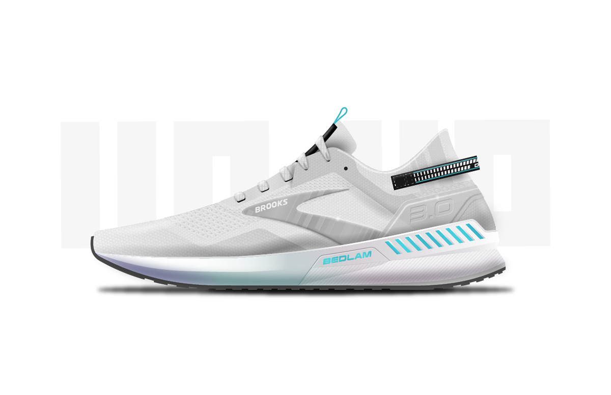 sneakers，Brooks Running，Hand drawn，knitting，