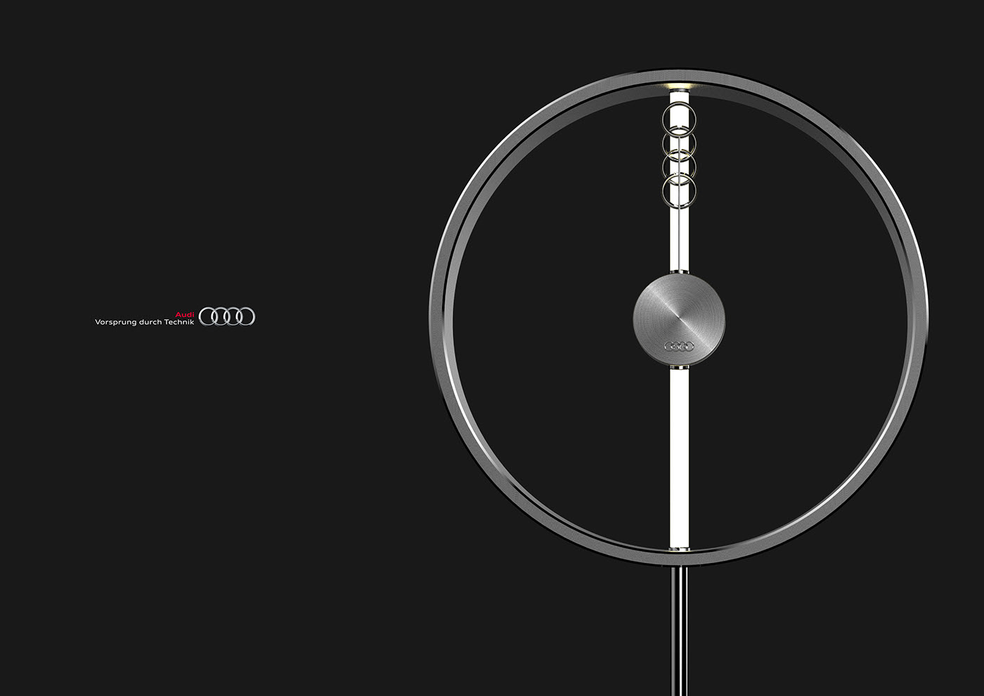 audi，Clock，lighting，Simplicity，