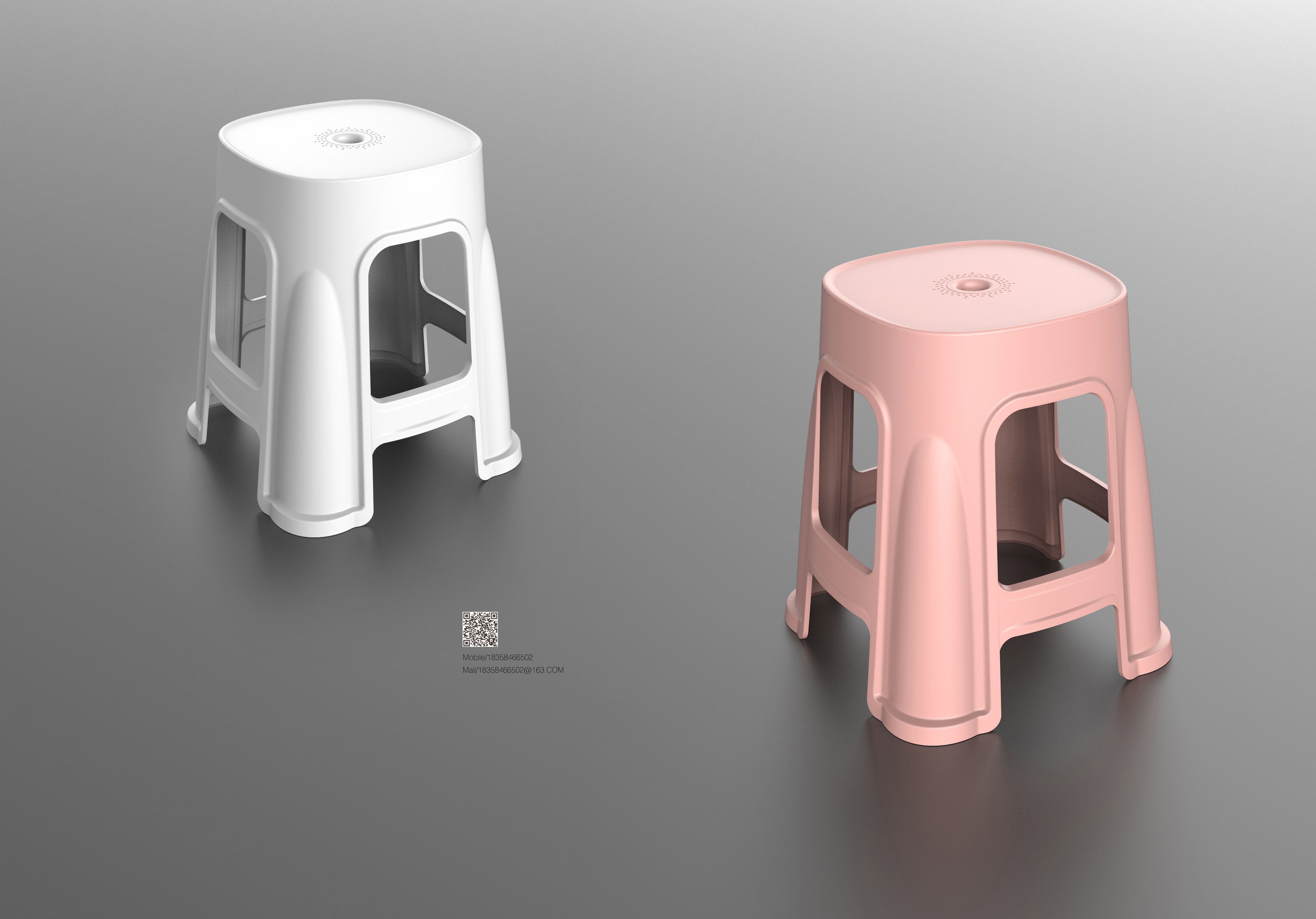 Plastic stool，Household products，