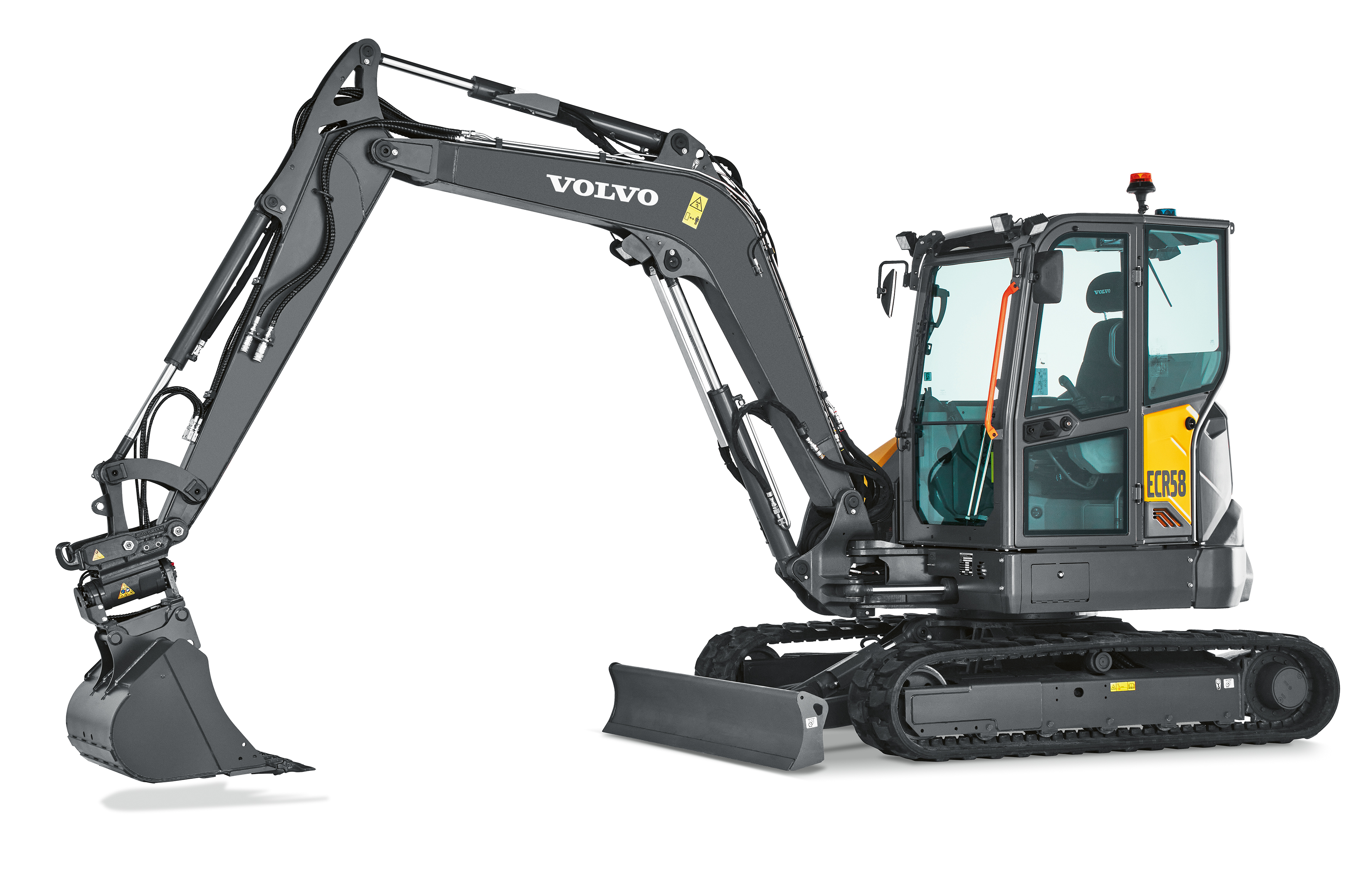 2020 red dot product design award，ECR58 Generation F，volvo，Volvo，excavating machinery，