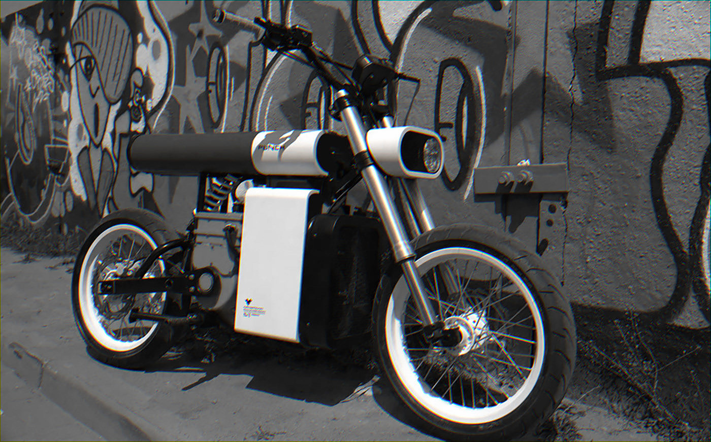 Motorcycle，Electric，black，Cool，