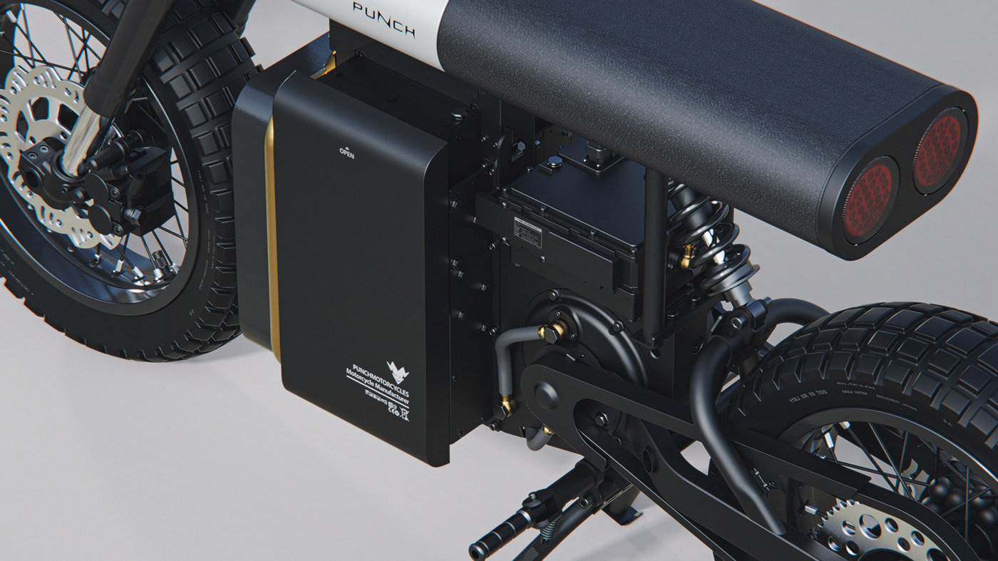 Motorcycle，Electric，black，Cool，