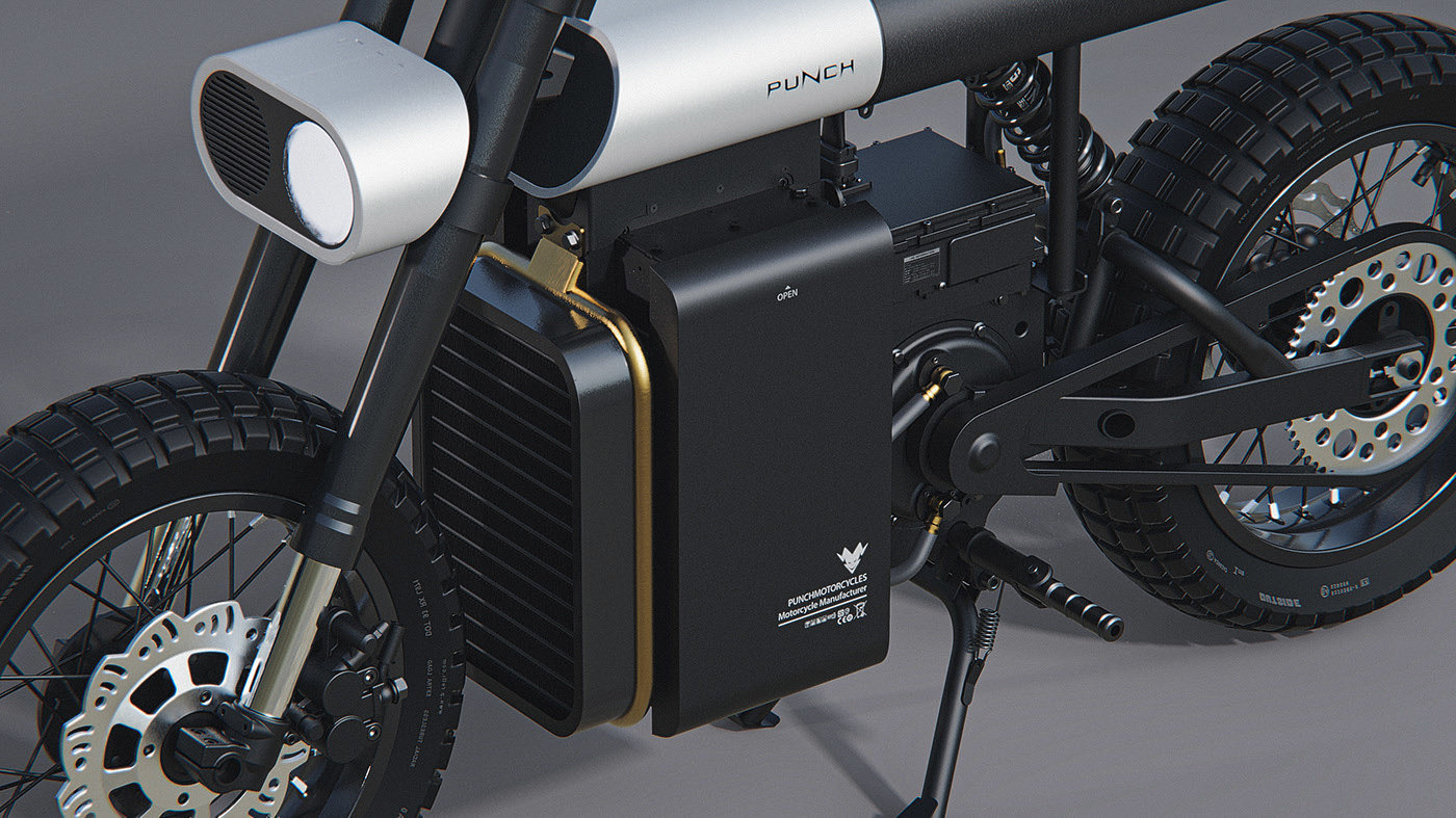 Motorcycle，Electric，black，Cool，
