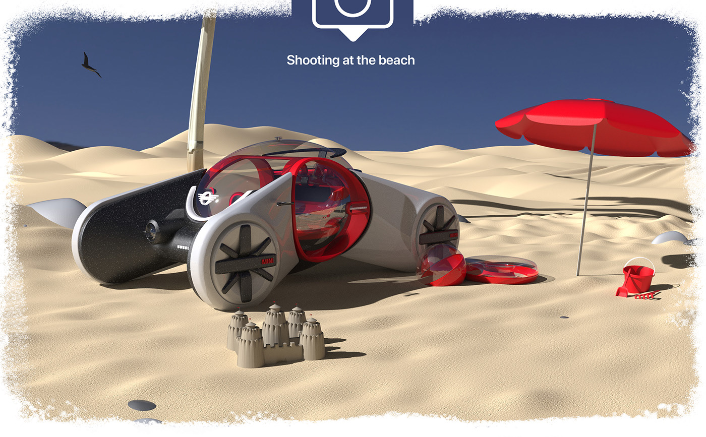 vehicle，sandy beach，summer，Small，