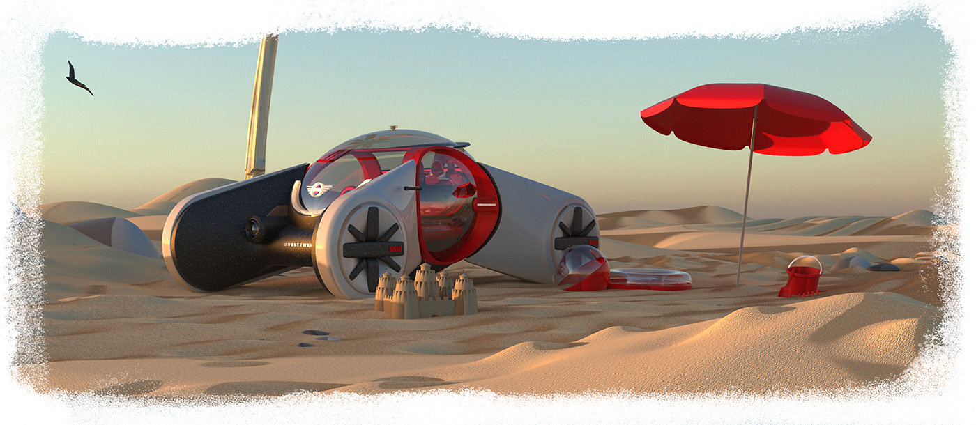 vehicle，sandy beach，summer，Small，