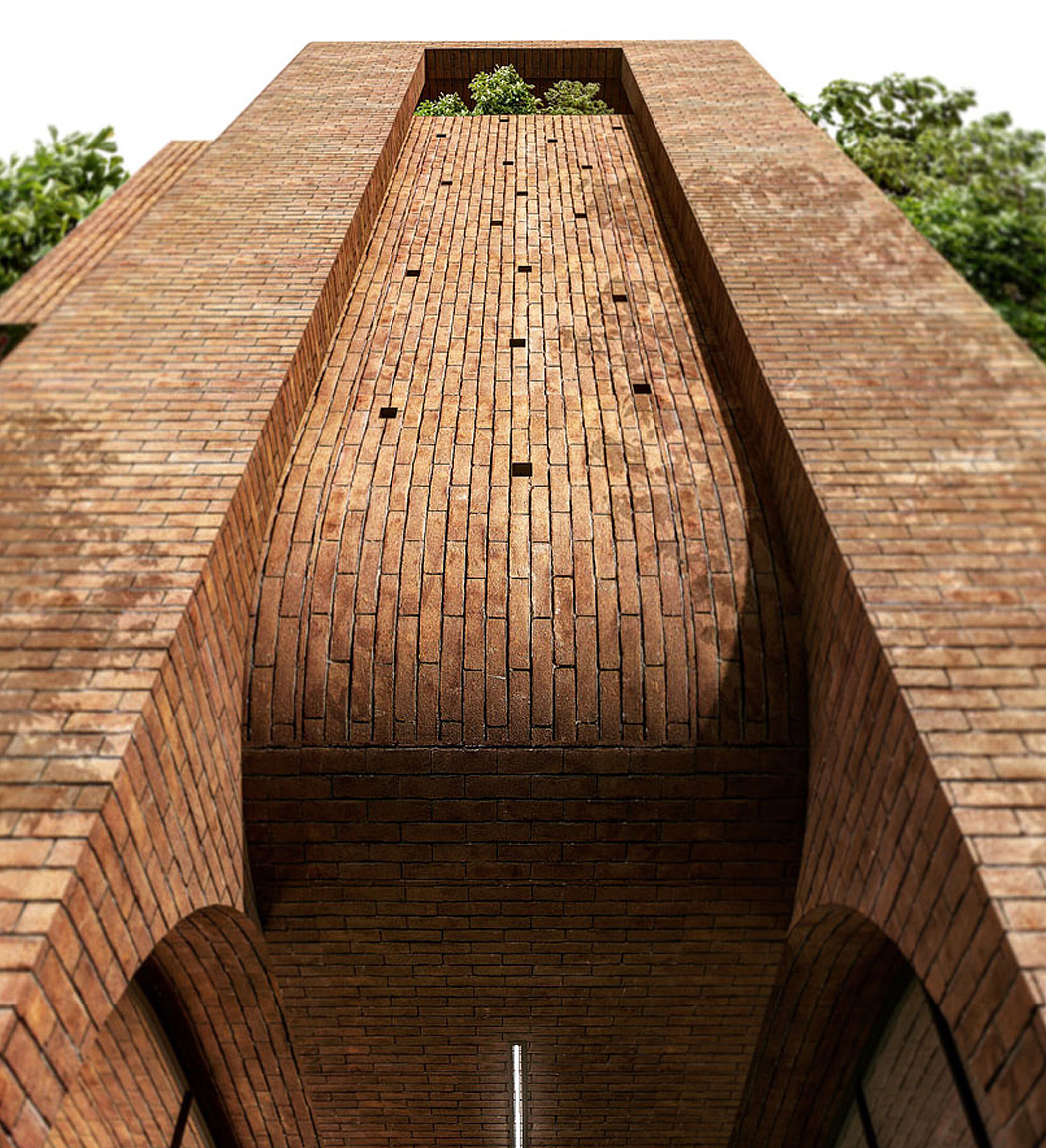 Architecture，brick，modern，grand，