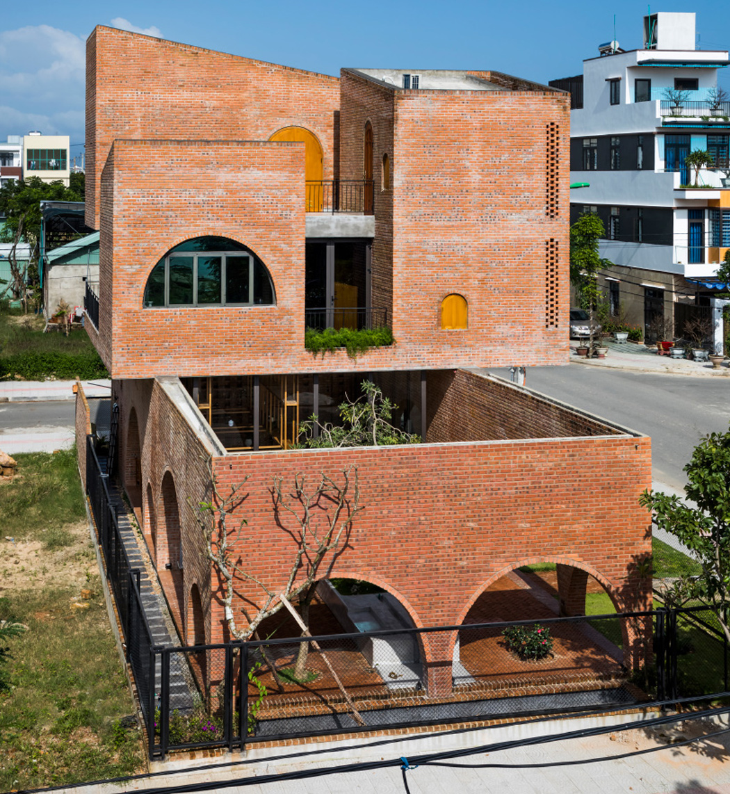 Architecture，brick，modern，grand，