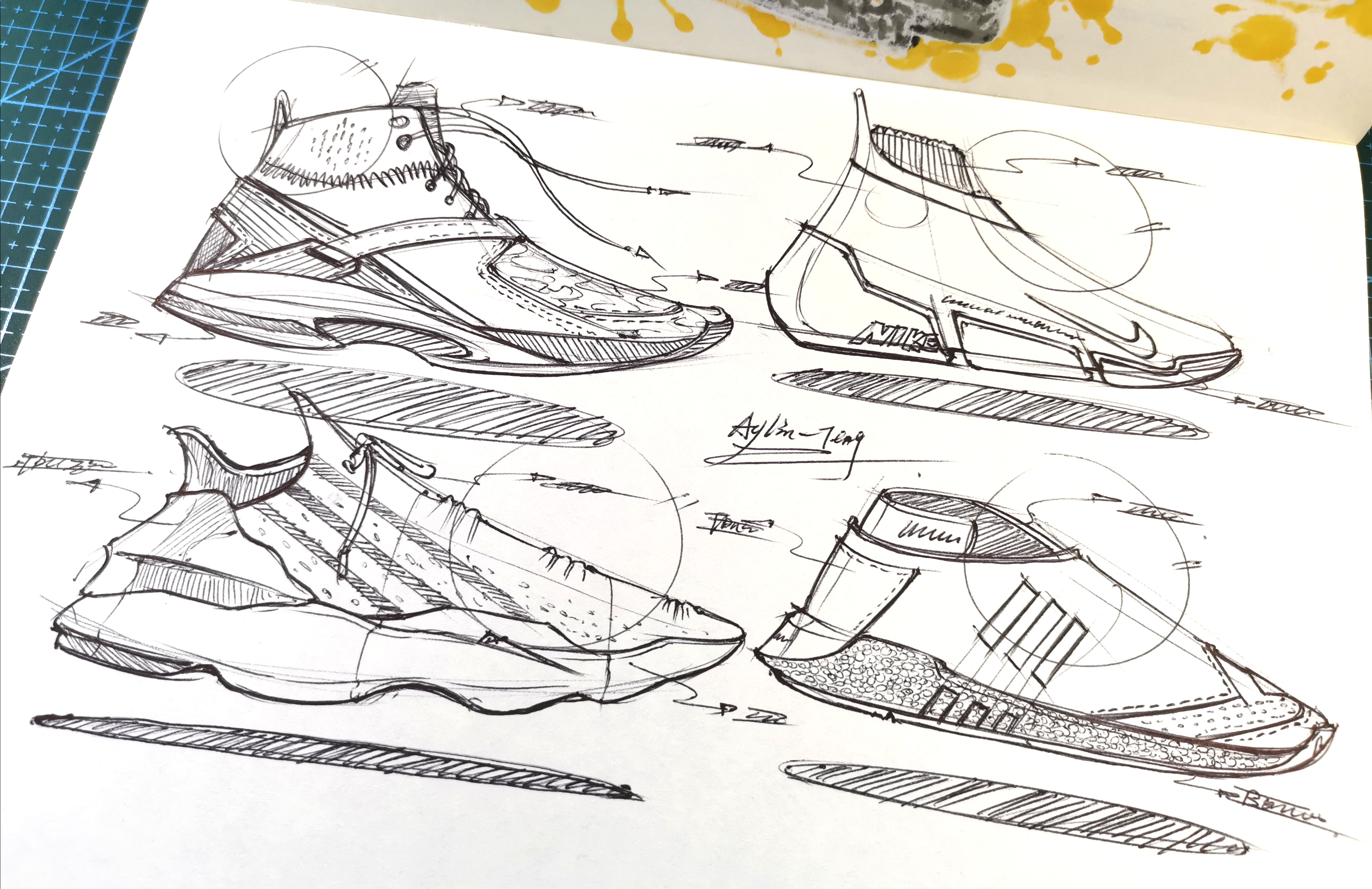 Hand drawn industrial product design，Postgraduate entrance examination for industrial product design，Hand drawn book of industrial product designer，Product design sketch，Pursue dream Jiangnan Design Postgraduate Entrance Examination，Teng Yilin，