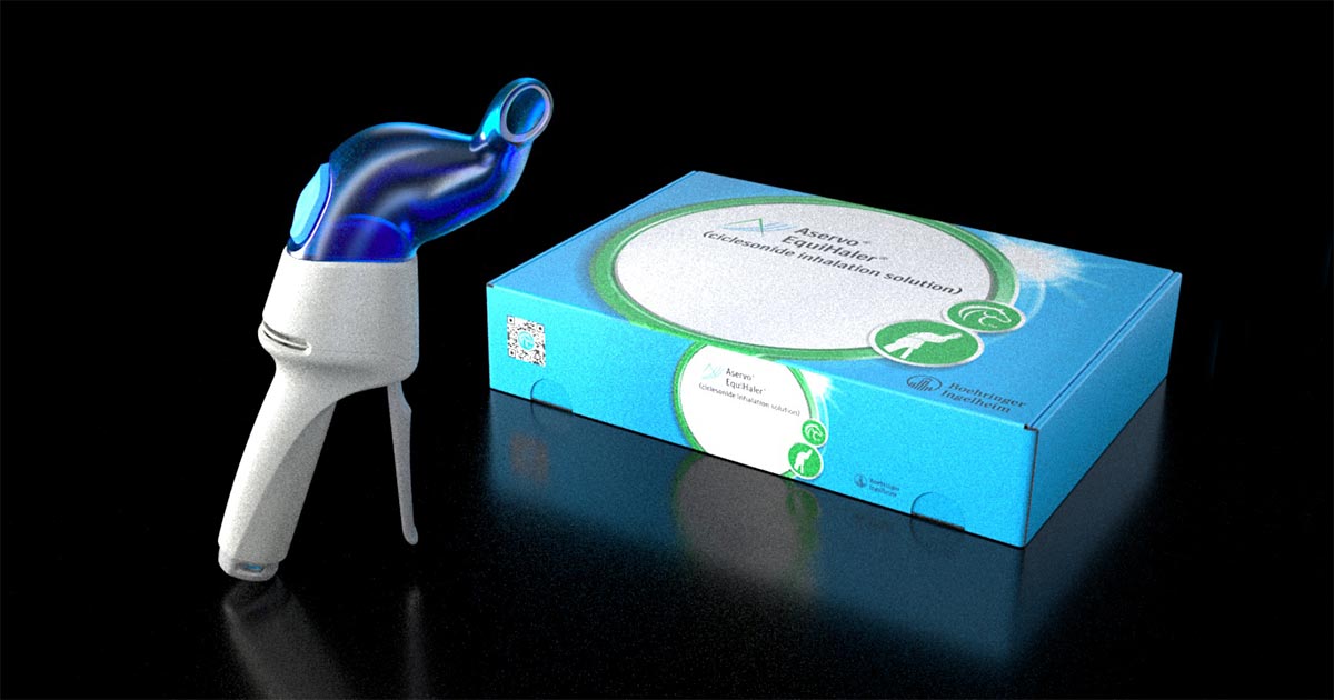 2020 red dot product design award，Weapon ®  EquiHaler ®，animal，horse，Equine asthma，Therapeutic apparatus，