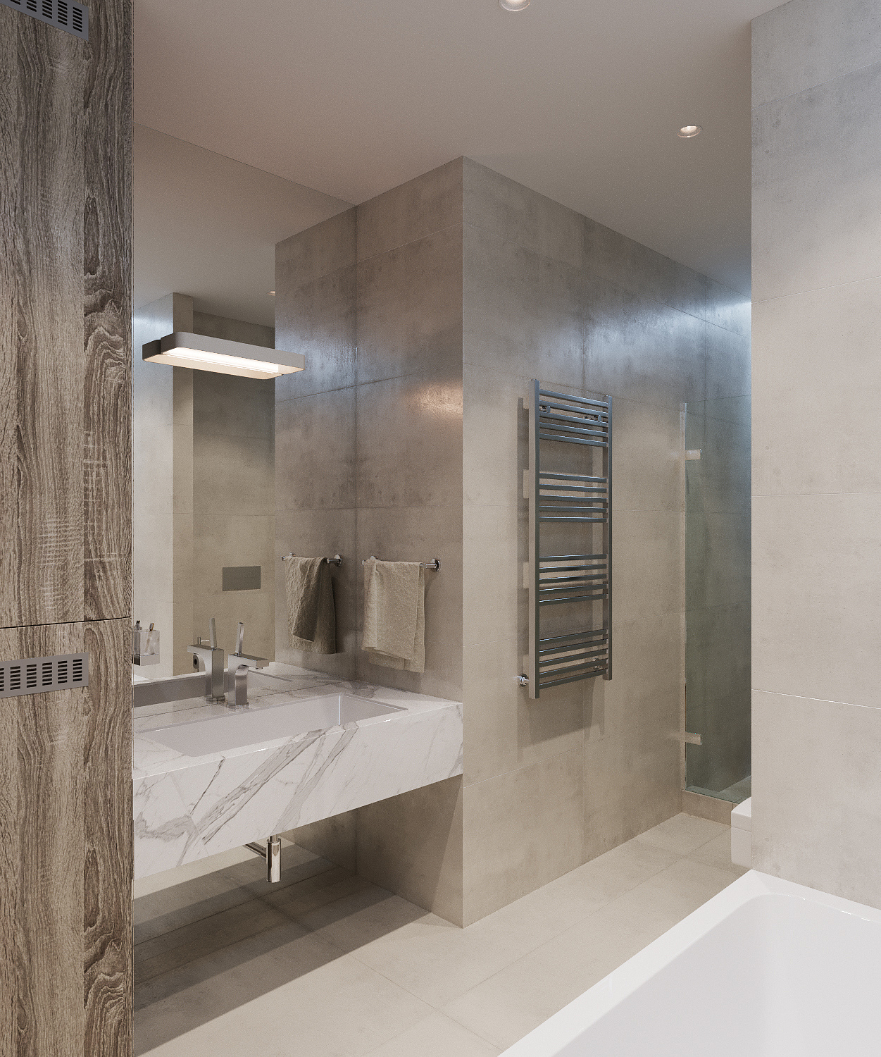 Minimalist，Shower Room，fashion，atmosphere，Interior design，