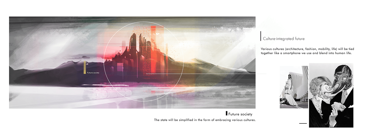 Renault Pantheon，Automobile design，Hand drawn，