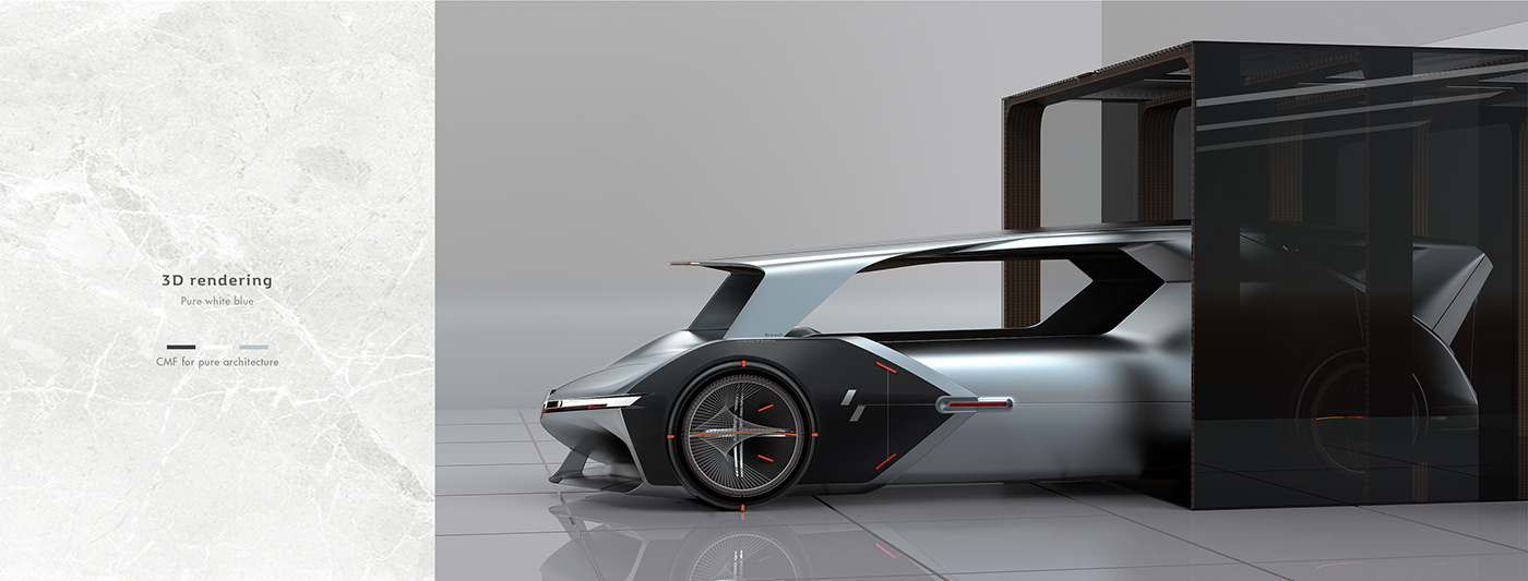 Renault Pantheon，Automobile design，Hand drawn，