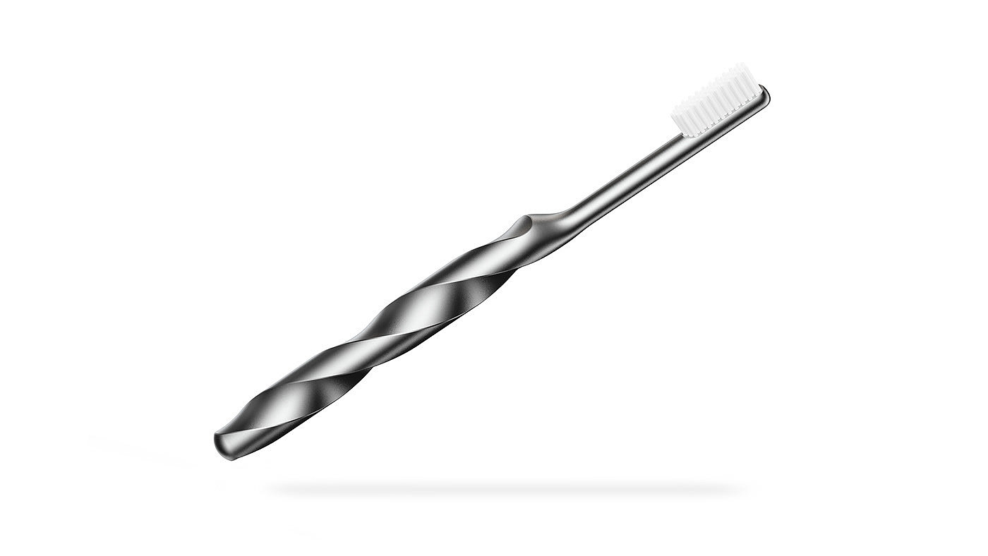 Twist Toothbrush，toothbrush，Metal，