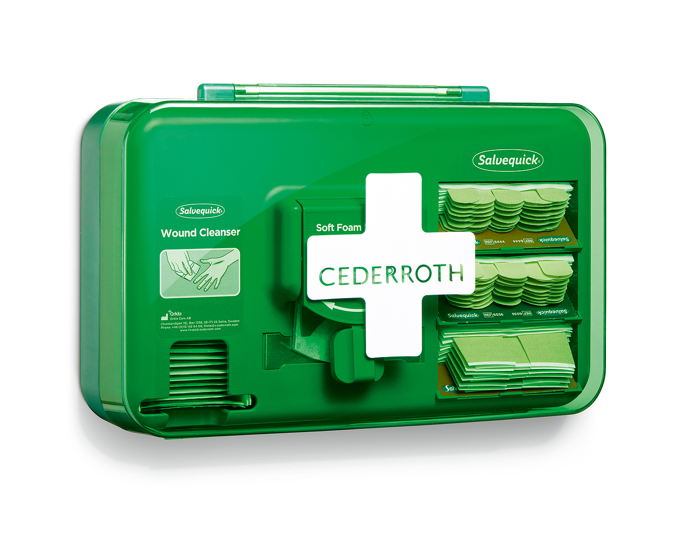 2020 red dot product design award，Wound care，distributor，green，First aid kit，medical box，