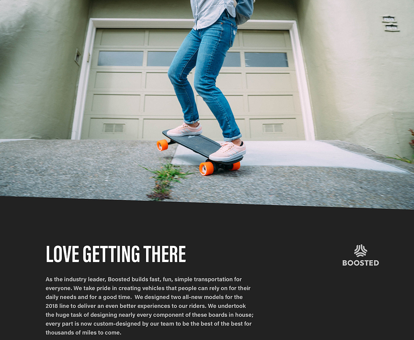 Boosted 2018，Skateboard design，black，