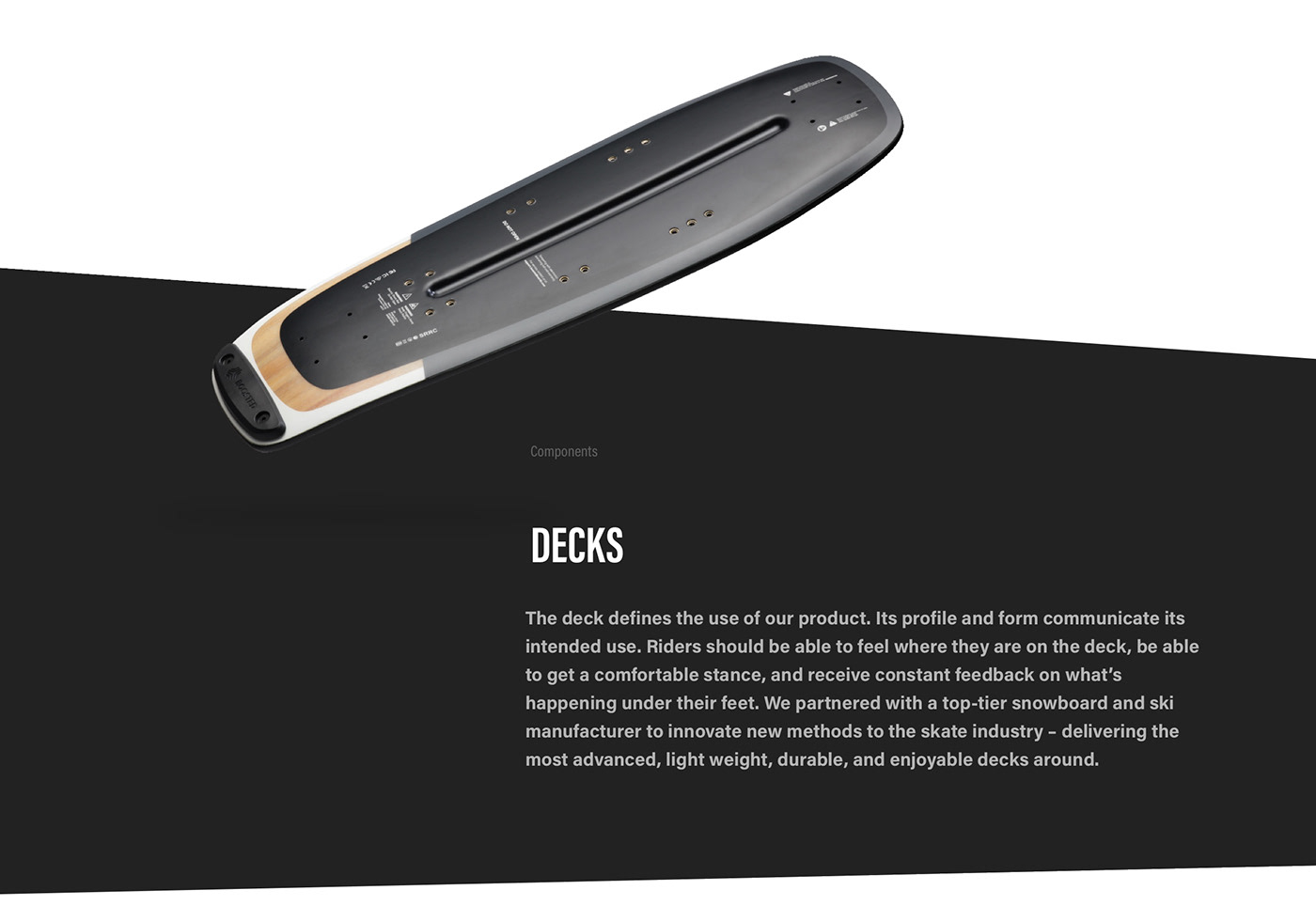 Boosted 2018，Skateboard design，black，