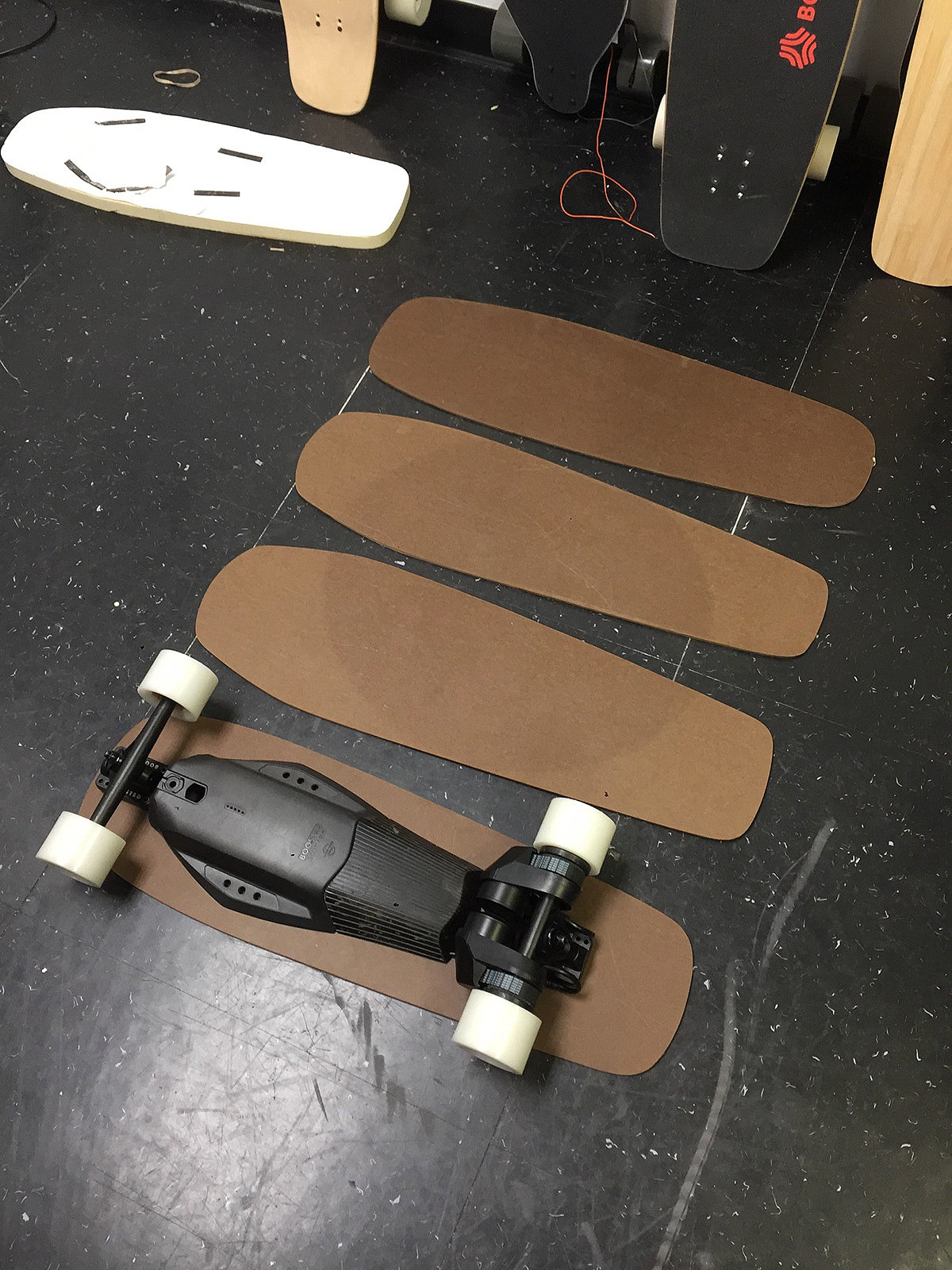 Boosted 2018，Skateboard design，black，