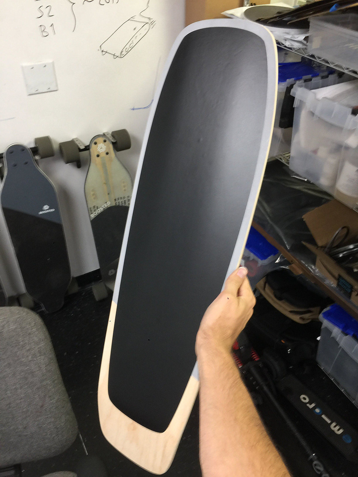 Boosted 2018，Skateboard design，black，