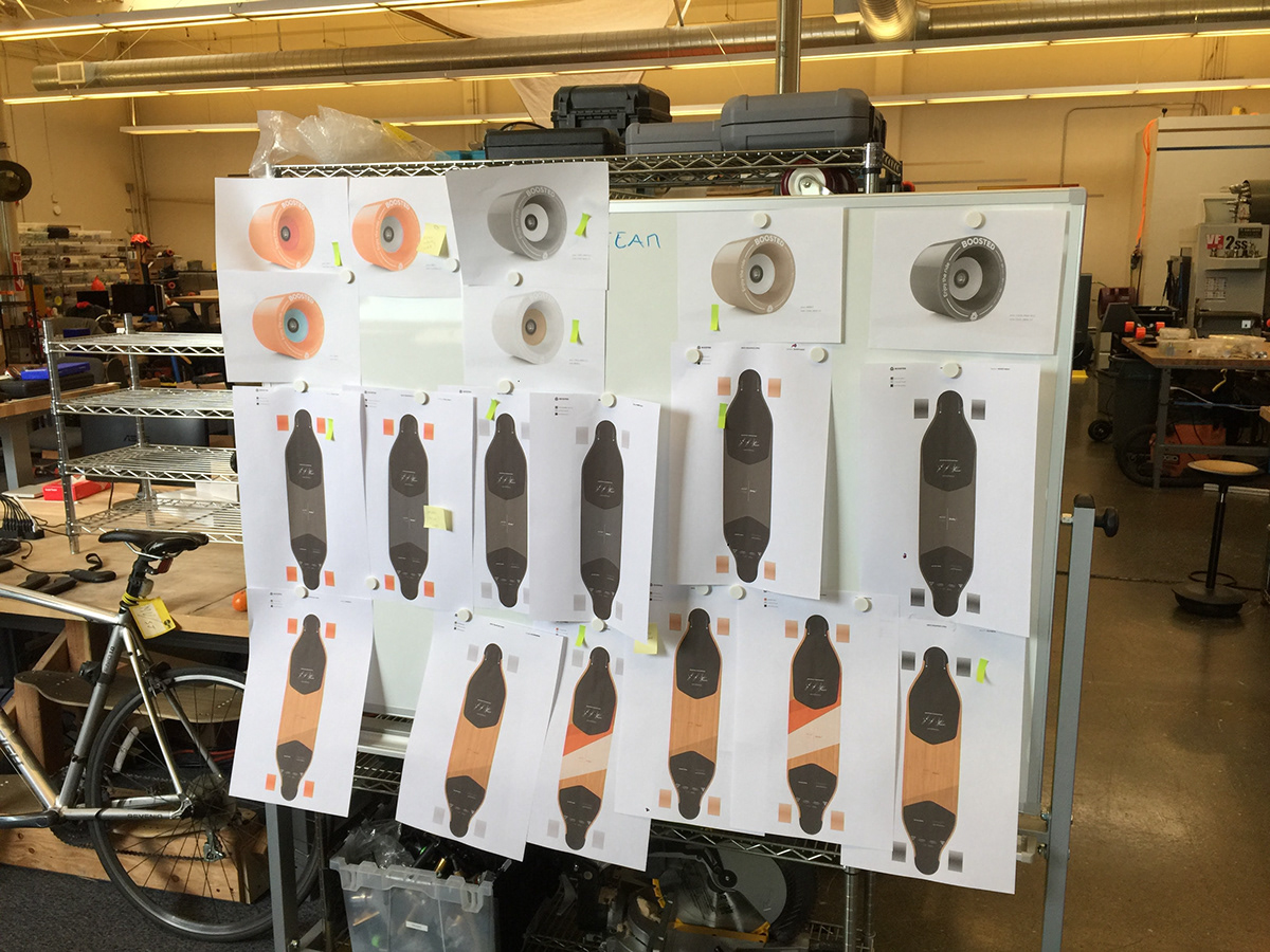 Boosted 2018，Skateboard design，black，