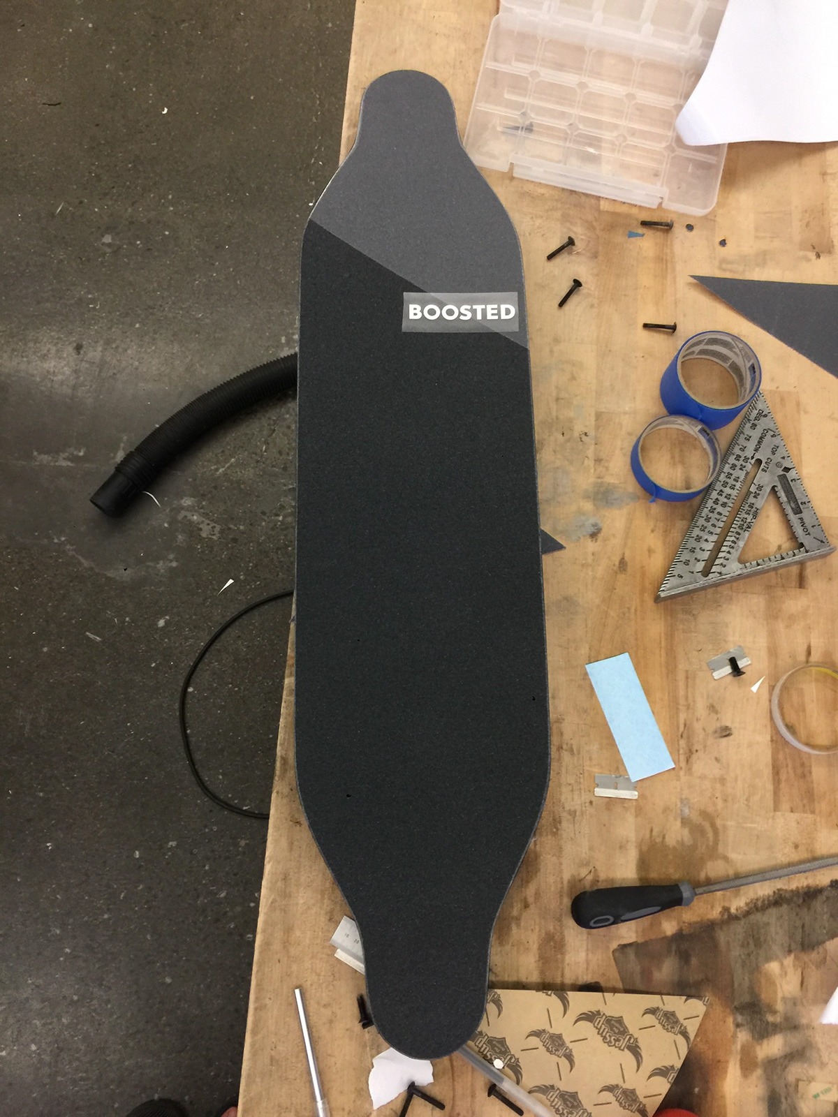 Boosted 2018，Skateboard design，black，