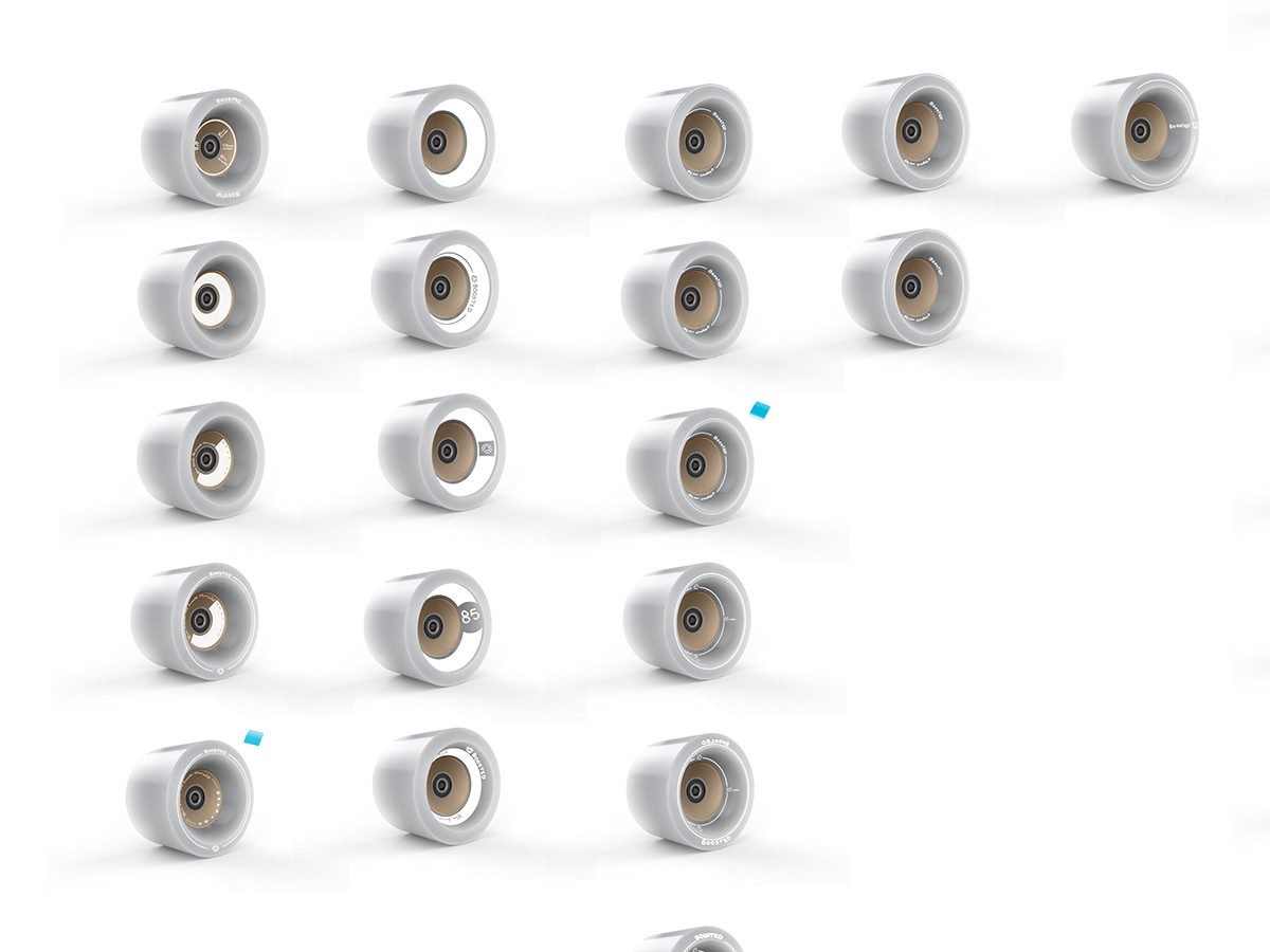 Boosted 2018，Skateboard design，black，