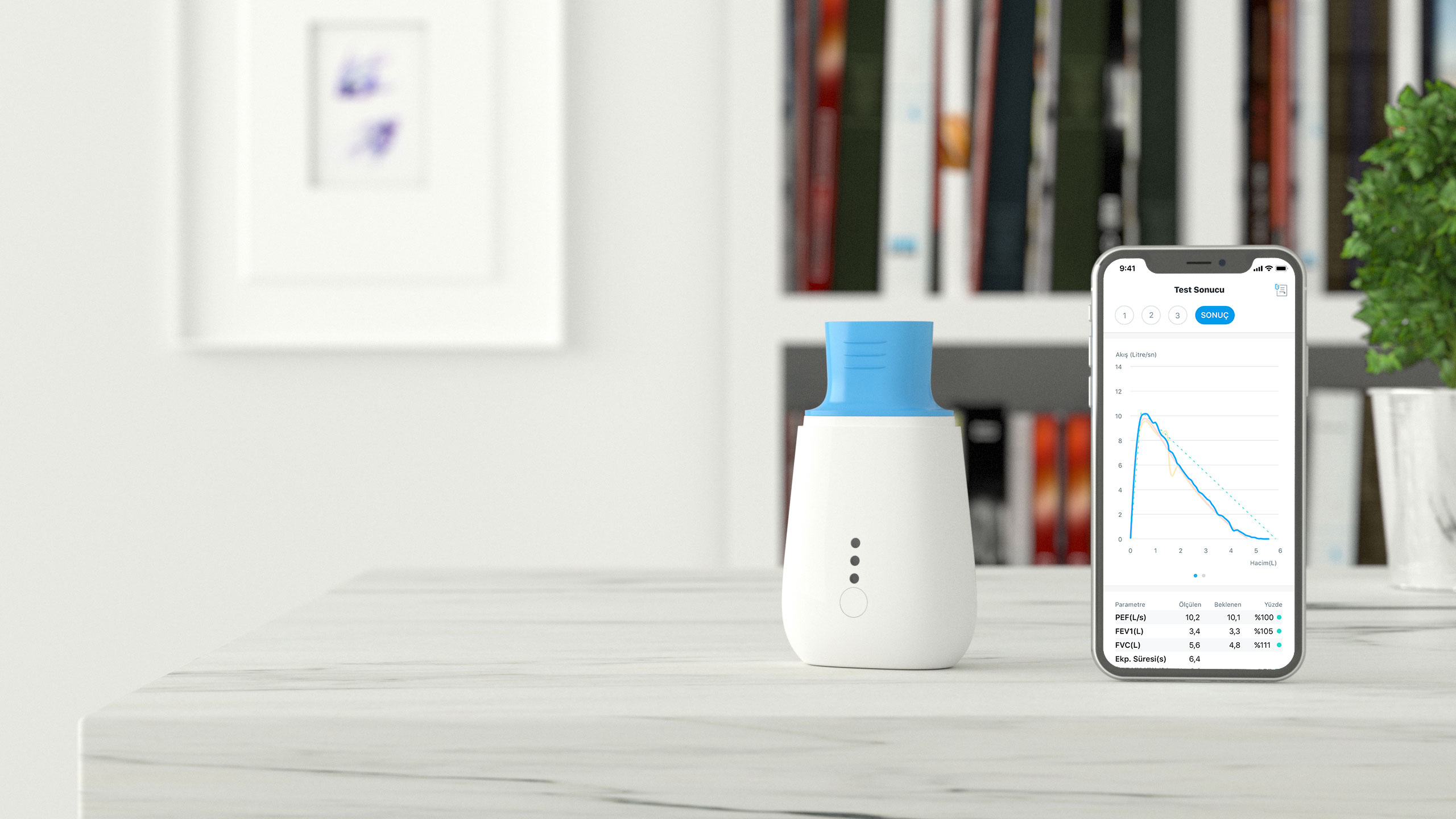 2020 red dot product design award，Personal Spirohome，ultrasonic，intelligence，Spirometer，app，lungs，