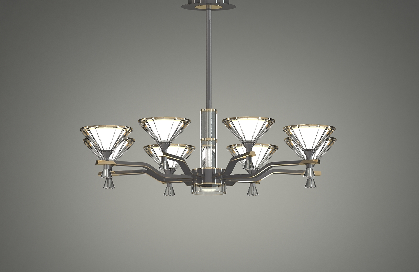 Pyramid creative Chandelier，