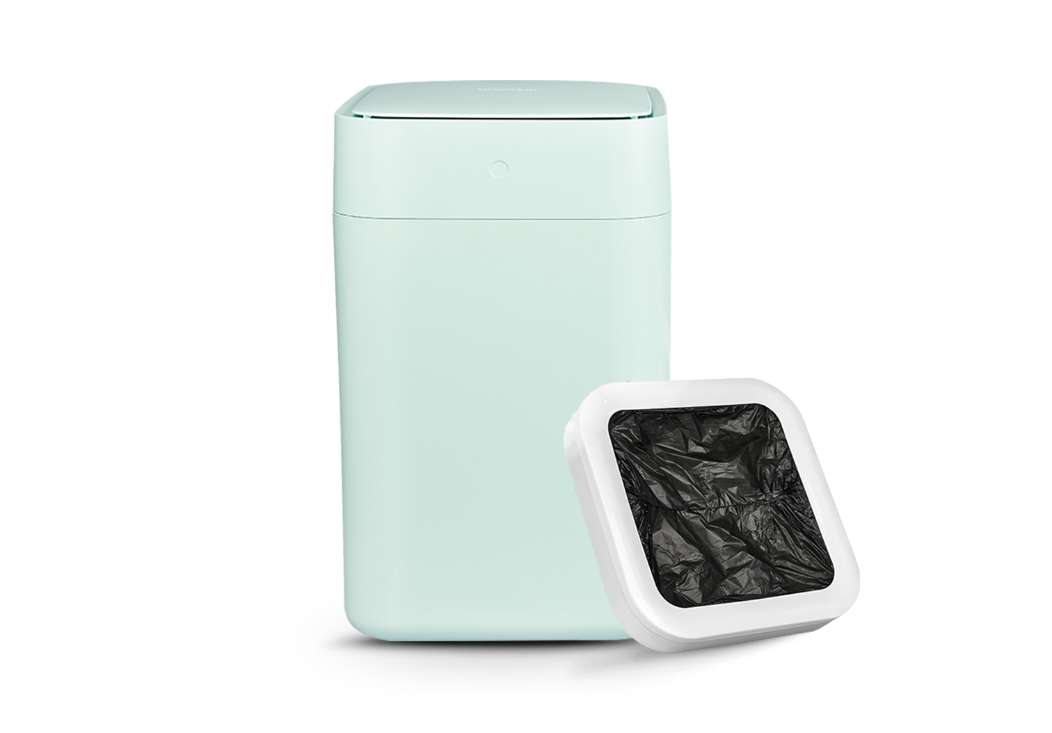 2020 red dot product design award，intelligence，trash can，white，modern，