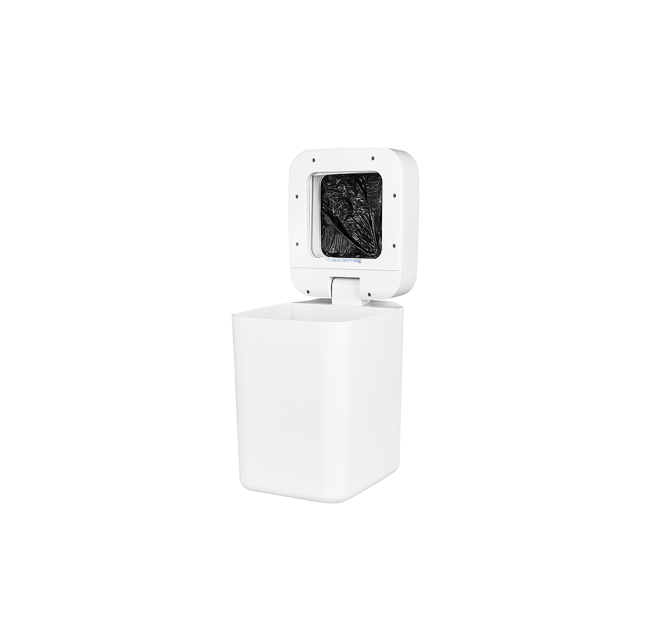 2020 red dot product design award，intelligence，trash can，white，modern，