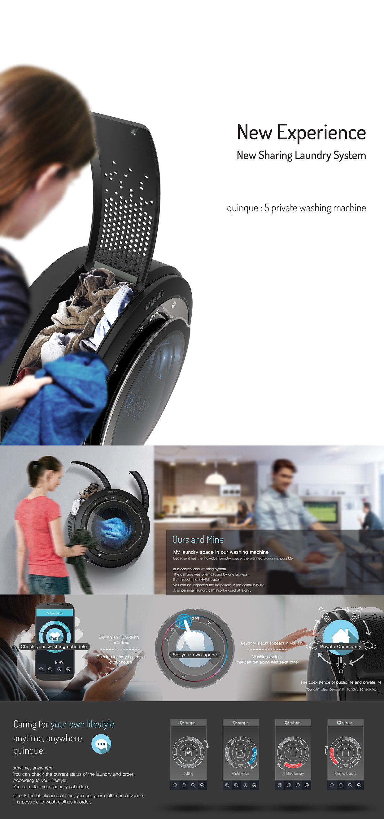 product design，industrial design，Washing machine，originality，Simplicity，