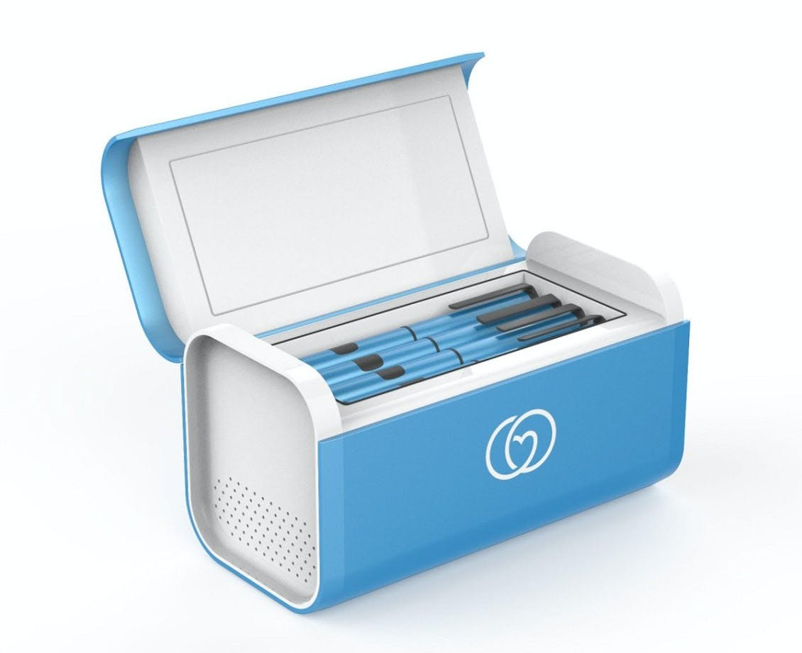 2020 red dot product design award，LifeinaBox，miniature，Refrigerator，Aluminium，app，Medicine box，intelligence，