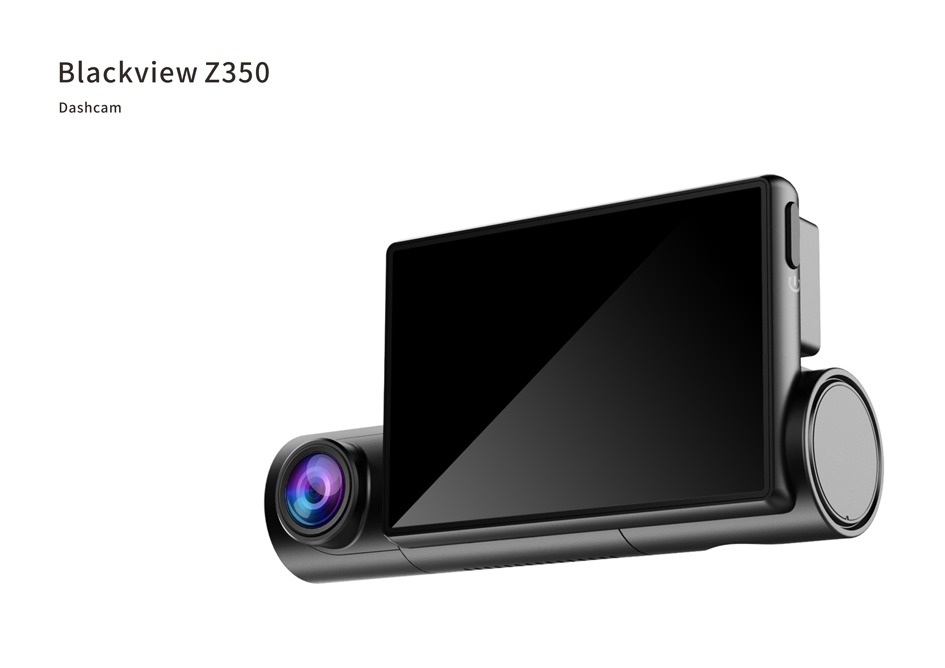 2020 red dot product design award，Blackview Z350，black，tachograph，Dual camera，wifi，app，